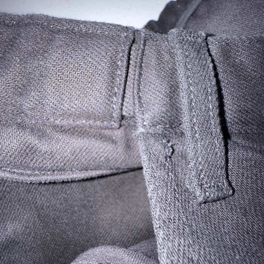 LL Bean Men's Jeans Comfort Waist Black Size 46X23 Hemmed Stretch Short Inseam